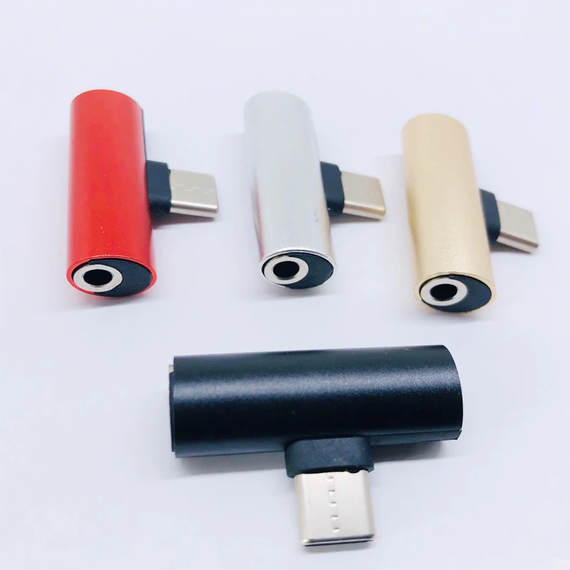 
Multifunction Type-C To 3.5 mm Adapter Audio Convert USB AUX Headphone Jack Cable 2 In 1 Audio Adapter For Charging Music 