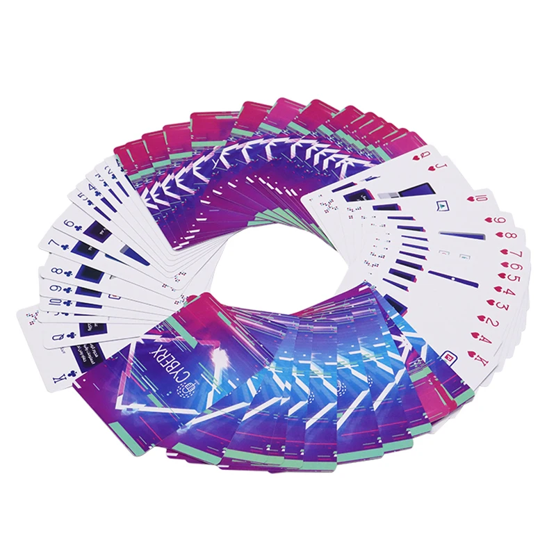 High Quality Standard poker card Customized 100% PVC Plastic Playing Card With A Glossy Tuck Box manufacturer plastic cards pvc