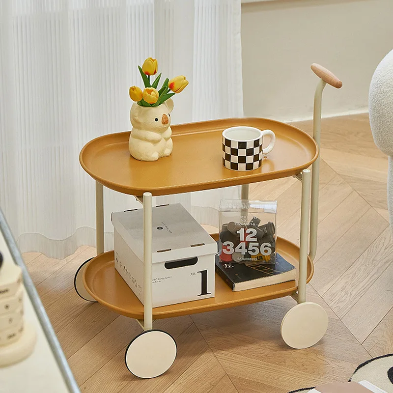 Trolleys Carts Wheel Metal Nordic Living Room Furniture Modern Luxury Holder Rack Hand Carts Trolleys Home Storage Organizer