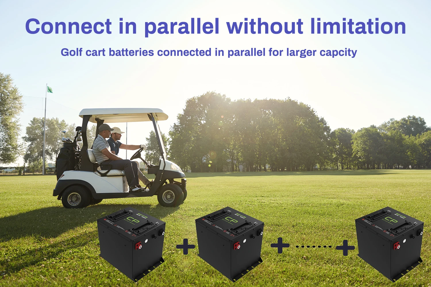 Center Power OEM ODM Maintenance 36v 48v 72v 55ah 72ah 105ah 160ah Lithium Ion battery Lifepo4 Golf Cart Batteries