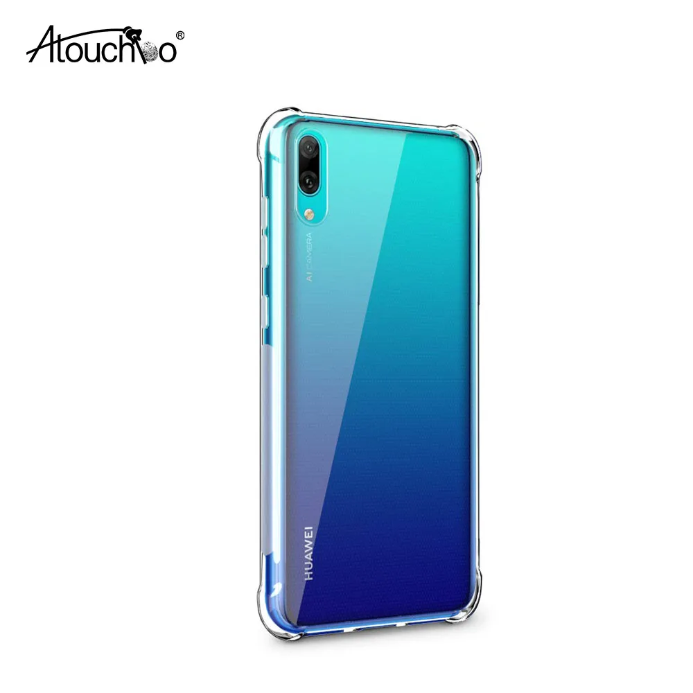 На для Huawei Y7 2019/Y7 премьер 2019 амортизация света Прочный мягкий гель прозрачный ТПУ силиконовый чехол
