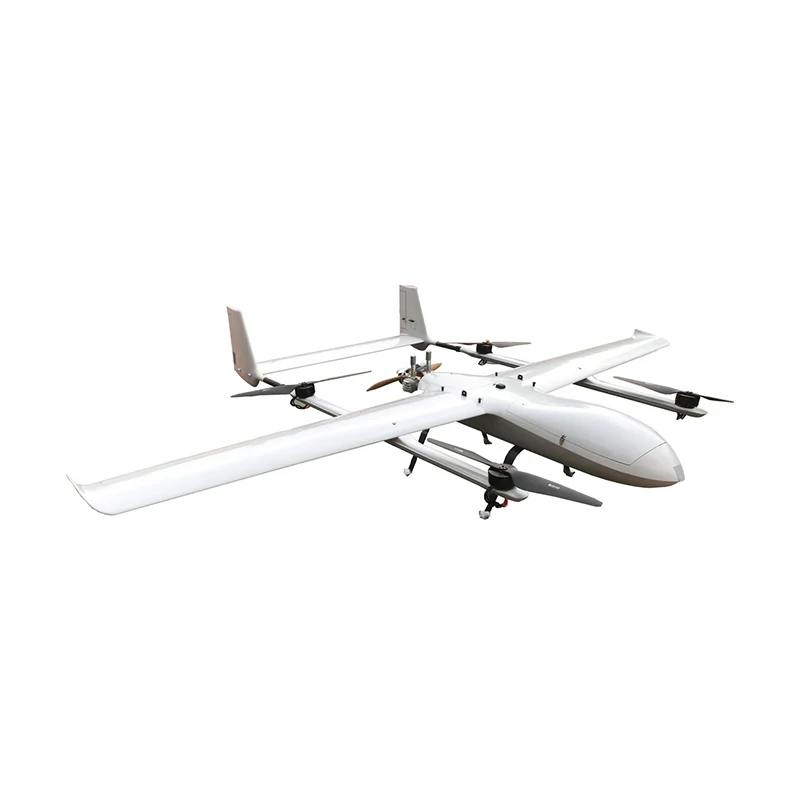 fixed wing drone UAV 100kg payload 20 hours 4000km distance delivery survey military hybrid power drone for air border defence