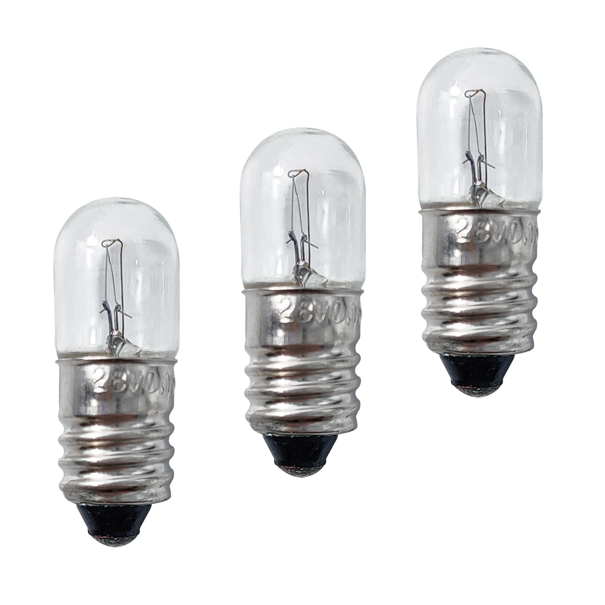 IMPA 790506 Screw Base Clear Tubular Pilot Lamp E-10