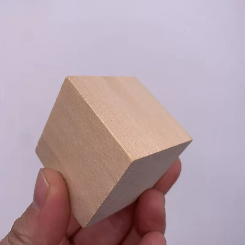 Незаконченные деревянные блоки ремесло DIY кубики математические строительные изготовление головоломок и Проекты 200 шт. 1 см