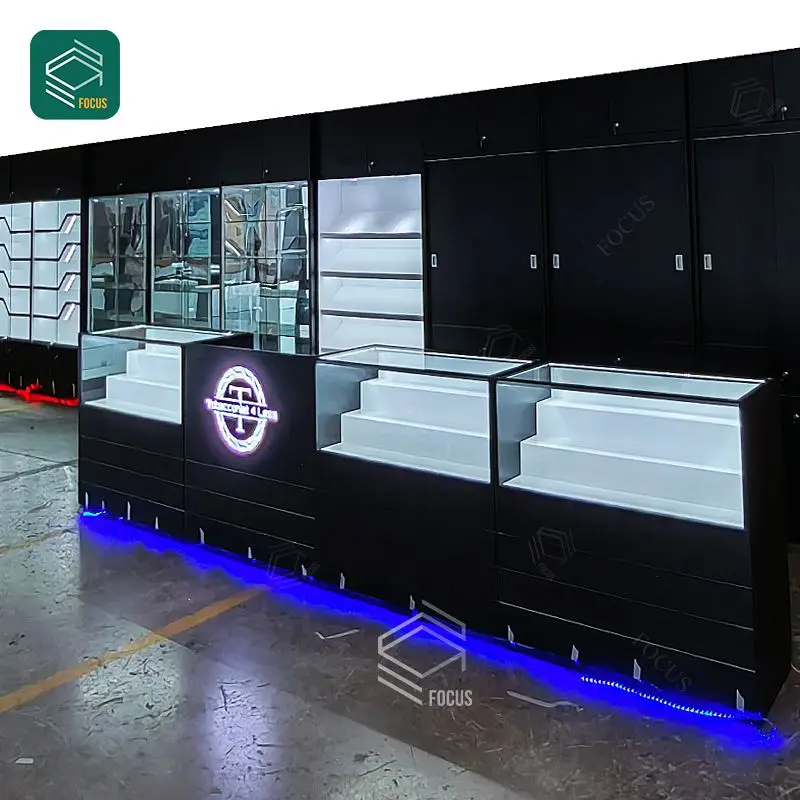 Shop Design Tobacco Display Tables Glass Shop Display Cabinets Cigar Display Case Show Cases For Smoke Shops