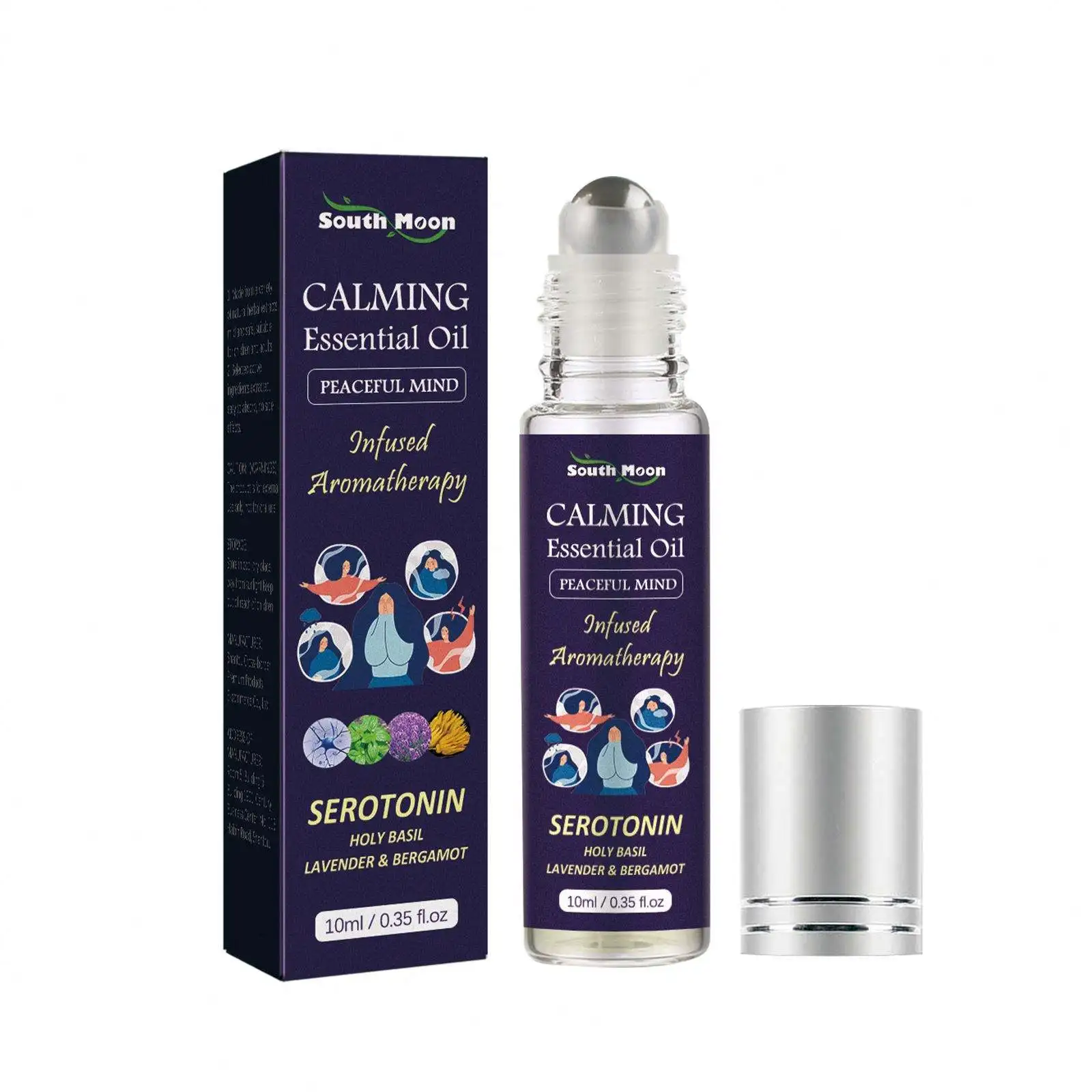 South Moon Therapeutic Grade Roller Ball Bottle Aromatherapy Sleep Calming Diffuser Blend Tial Oils  Essen Tial Oil Roller