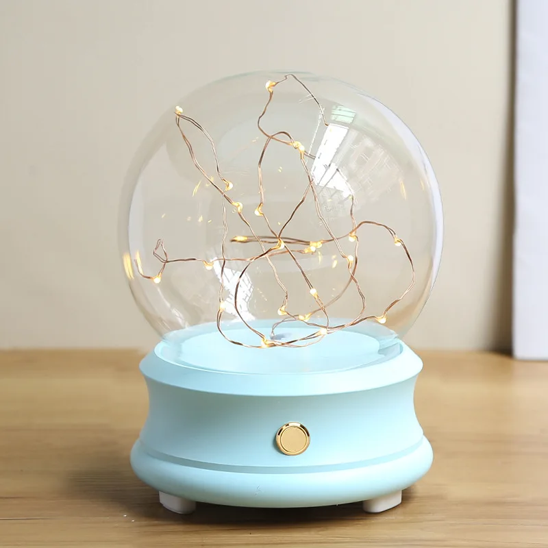 Drop-proof Bluetooth Speaker Music Glass Dome With Led Lights