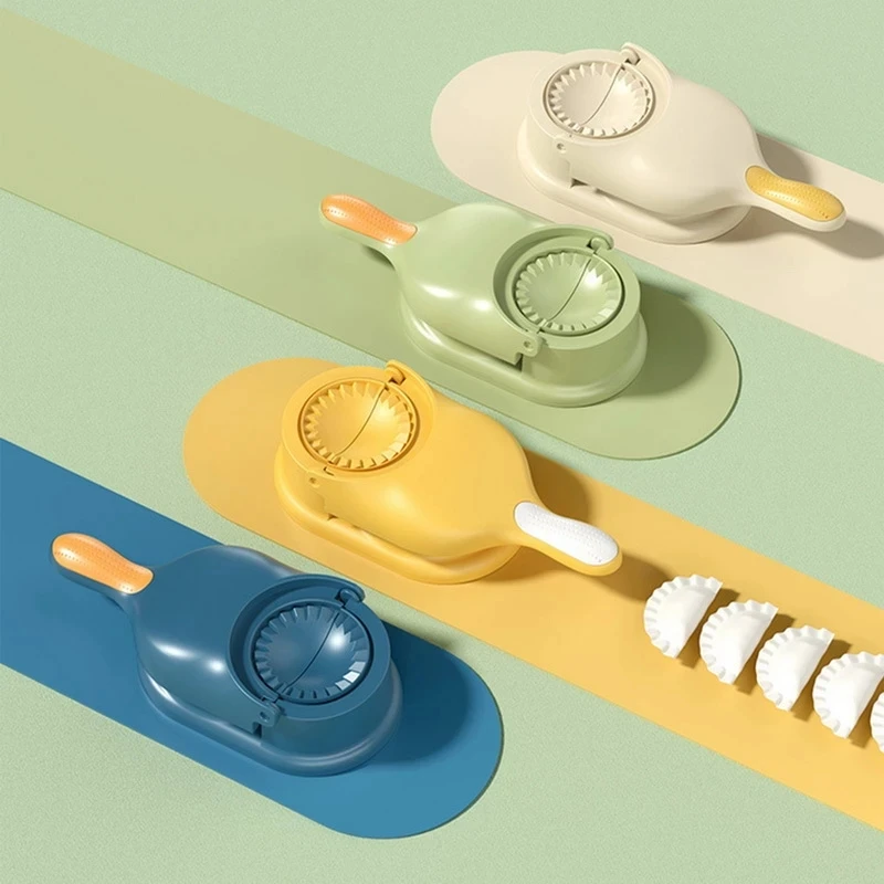 2 In 1 Dumpling Maker Mould Dough Pressing Tool Set DIY Manual Press Dumpling Crust Tool Dumpling Wrapper Maker Kitchen Tools