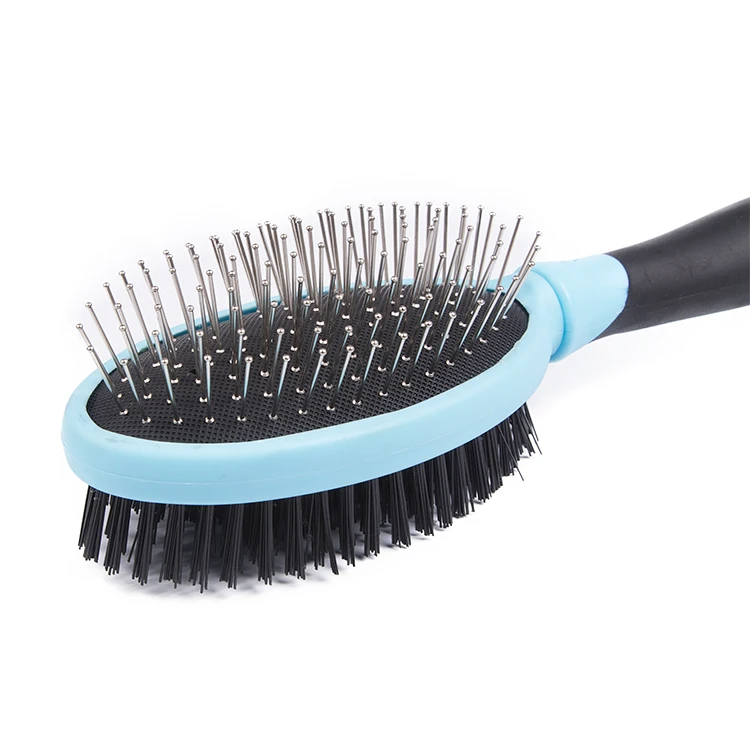  Pets products private label double sided grooming pet dog brush