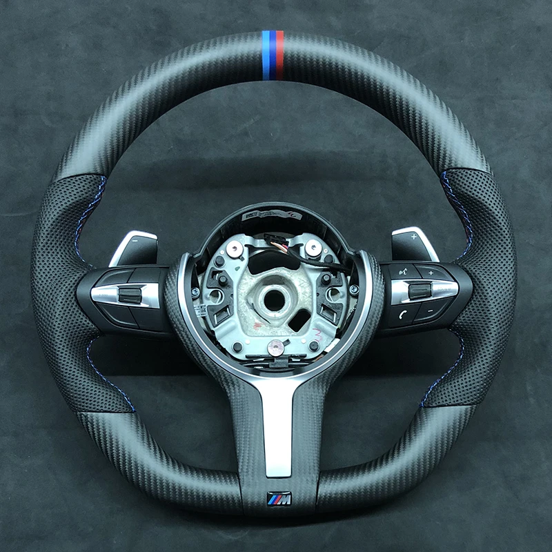  Рулевое колесо из углеродного волокна для BMW M Sport F30 F31 F34 F10 F11 F07 F45 F46 F22 F23 M235i M240i управление рулевым колесом