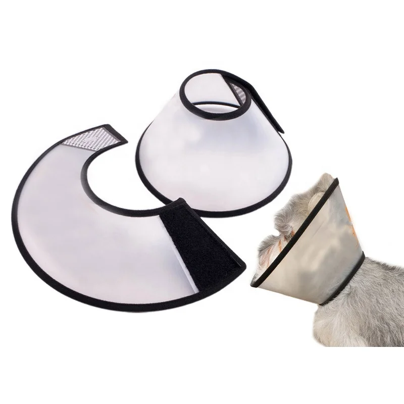 Adjustable Recovery Anti-Bite Lick Wound Healing Protective Neck Cone Collar for Pet Dog & Cat
