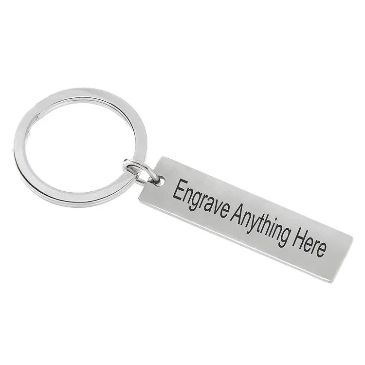 Customized Gift Metal Letters Blank Motel Keychain Hotel Keychain With A Metal Ring Promotional Hotel Keychains