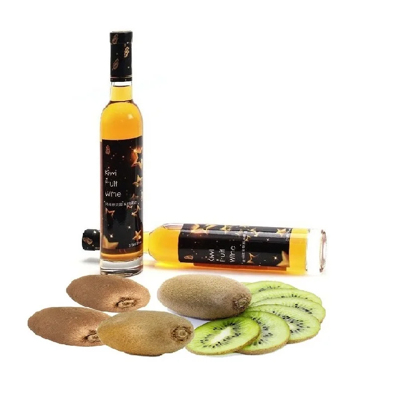 Delicious kiwi fruit wine press kiwi fruit wine a bottle of 375ml Kiwi wine health and nutrition drink