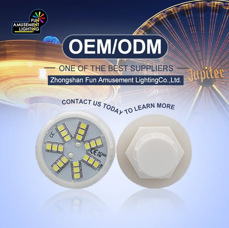 IP65 AC24V 2W Multicolor Colour Theme Park Amusement Light E14 LED Point Light