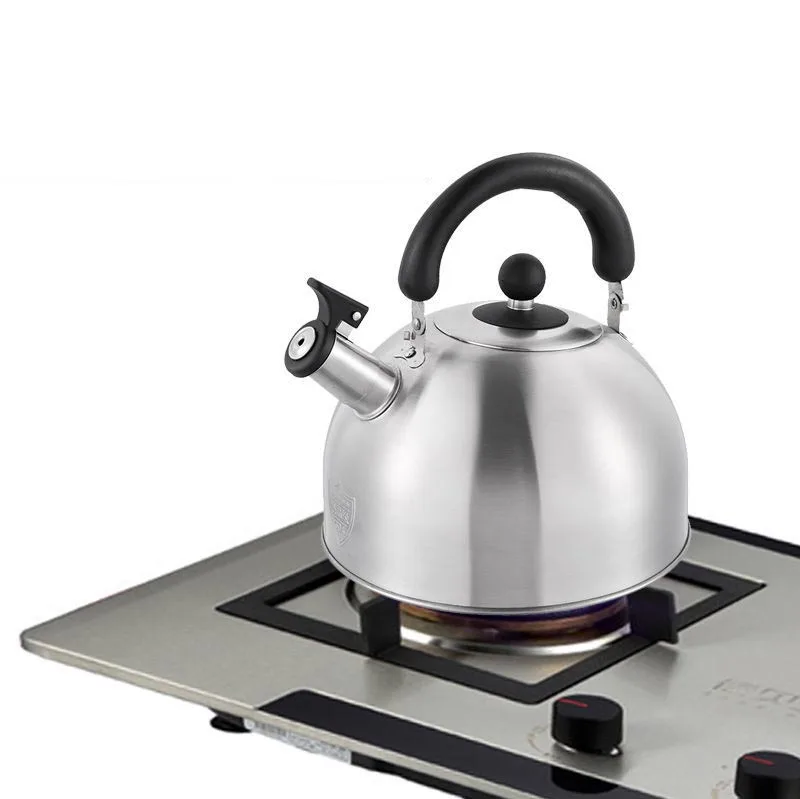 Thickened Whistling Flat Bottom Gas Stove Practical Stainless Steel Kettle