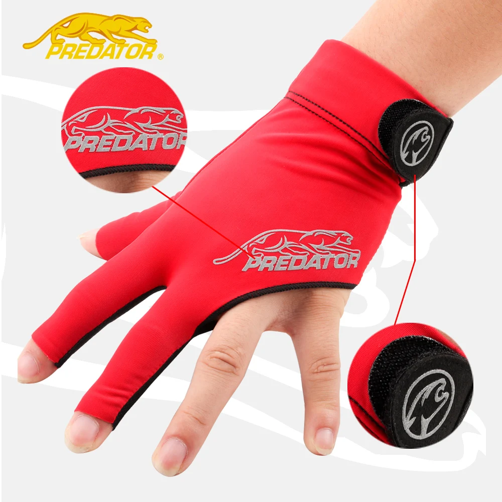 PREDATOR Billiard Gloves Non-slip Lycra Fabric Pool Gloves Snooker Glove Billiard Accessories