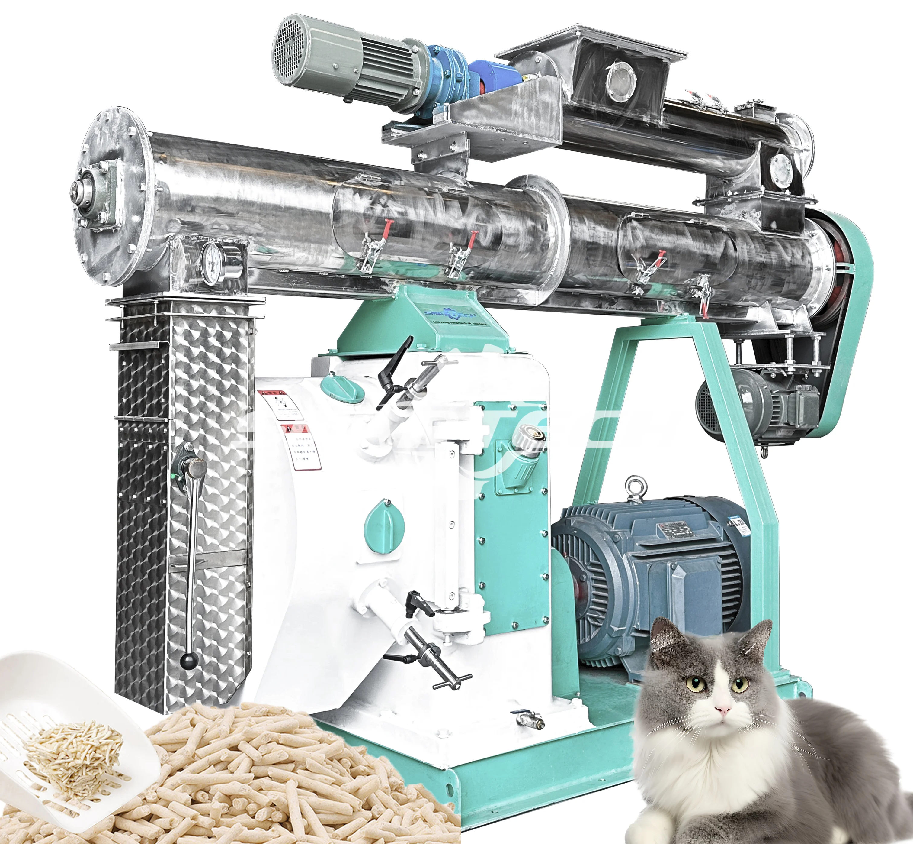 Professional Cat Sand Bentonite Cat Litter Animal Feed Pellet Machinery