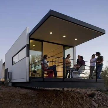 65m2 modern design prefab house with low cost