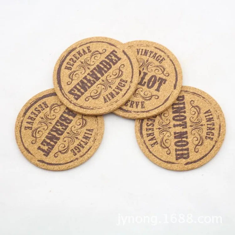 Factory Profesional in custom cork coaster custom logo