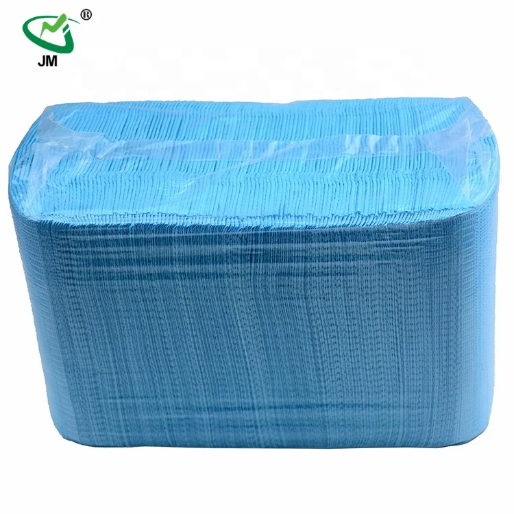 Top Supplier Dental Products Disposable Two Layers Tissue Paper Dental Bibs With Export Standard