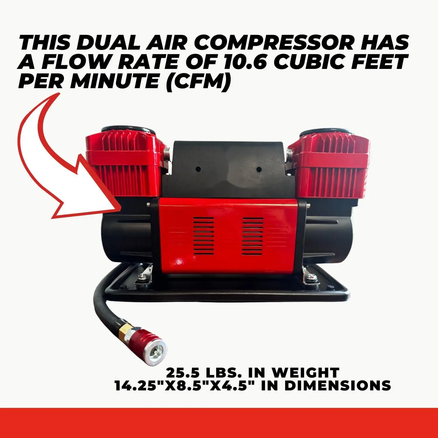 HF102-15C  heavy duty multi functional compressor strong power auto inflatable air Compressor with pressure monitoring