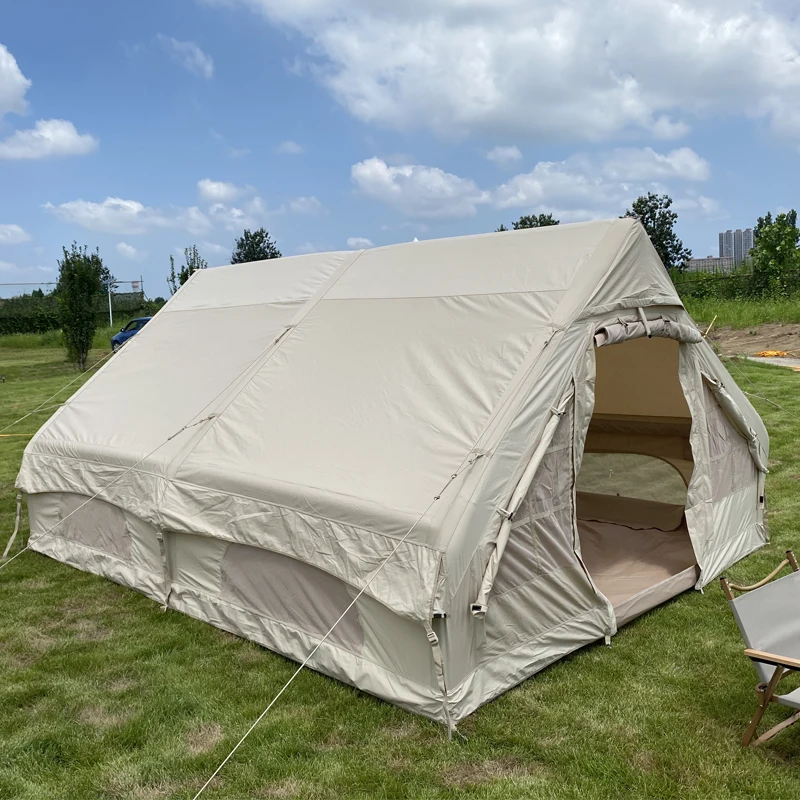 desert outdoor folding family air tube tight studdle inflatable camping tent for 4 persons