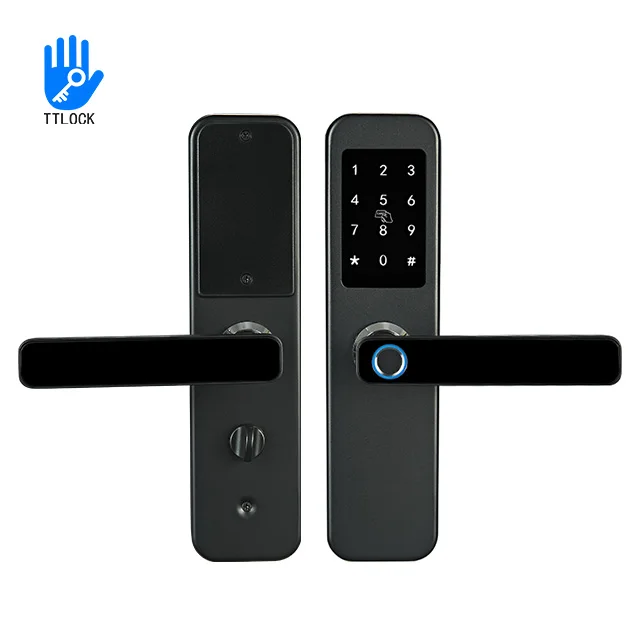 Home Electronic Tuya Tt Lock App Wifi Smart Digital Multi point Biometric Fingerprint Radio Frequency Door Lock 2022