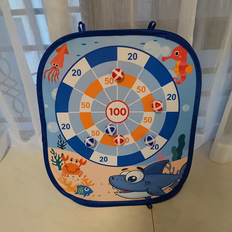 Gift for Toddlers Birthday or Christmas Collapsible Double Sided Indoor Outdoor Cornhole Toy Bean Bag Toss Game for Kids