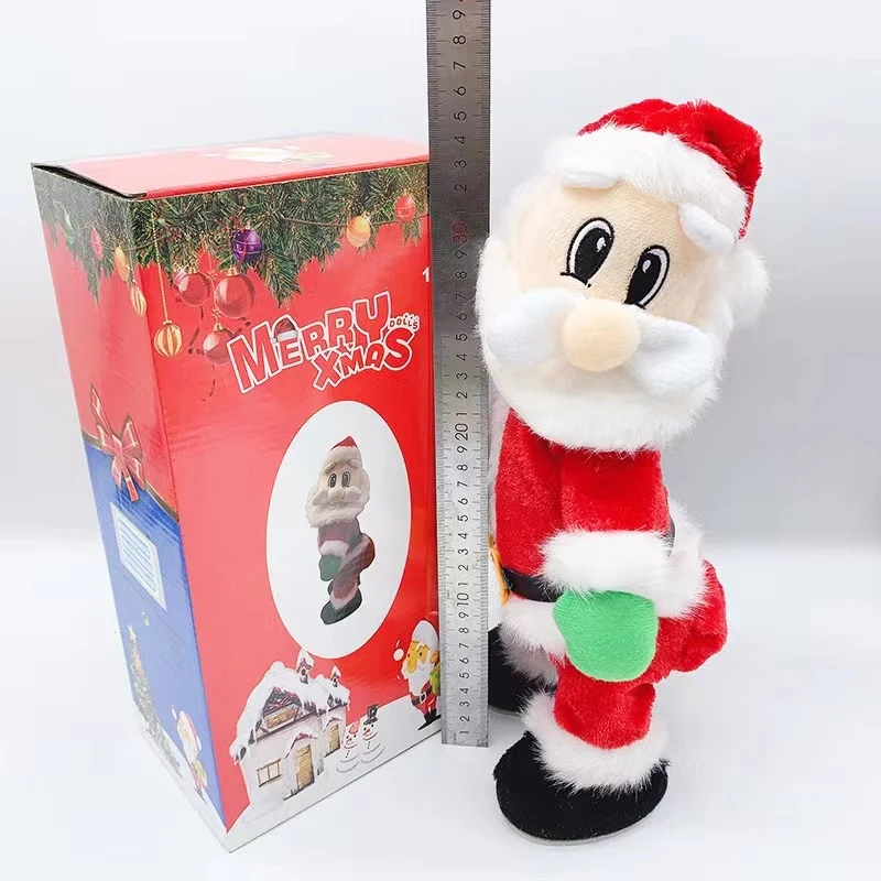 2023 New Christmas Electric Buttocks Shaking Santa Claus Toy Plush Electric Christmas Toy Buttocks Shaking Santa Claus For Kids