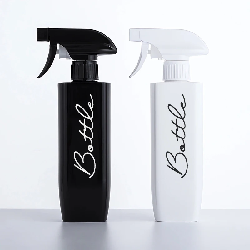 300ml Flat-shaped Dilution Cleaning Large Capacity Hand-held Spray Bottle Acid and Alkali Resistant Plastic Sprayer for Au