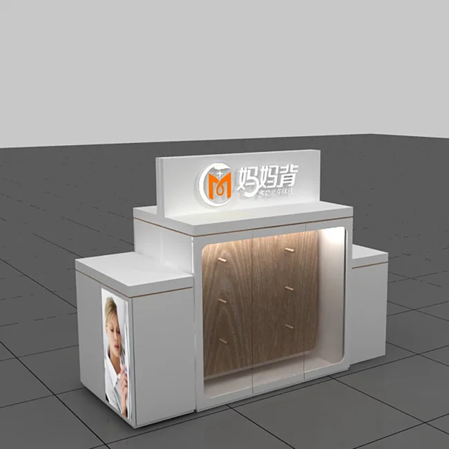 Commercial Glass Counter Fixture Design Woman Clothing Display Showcase Retail Store Furniture Clothes Shop Interior Decoration