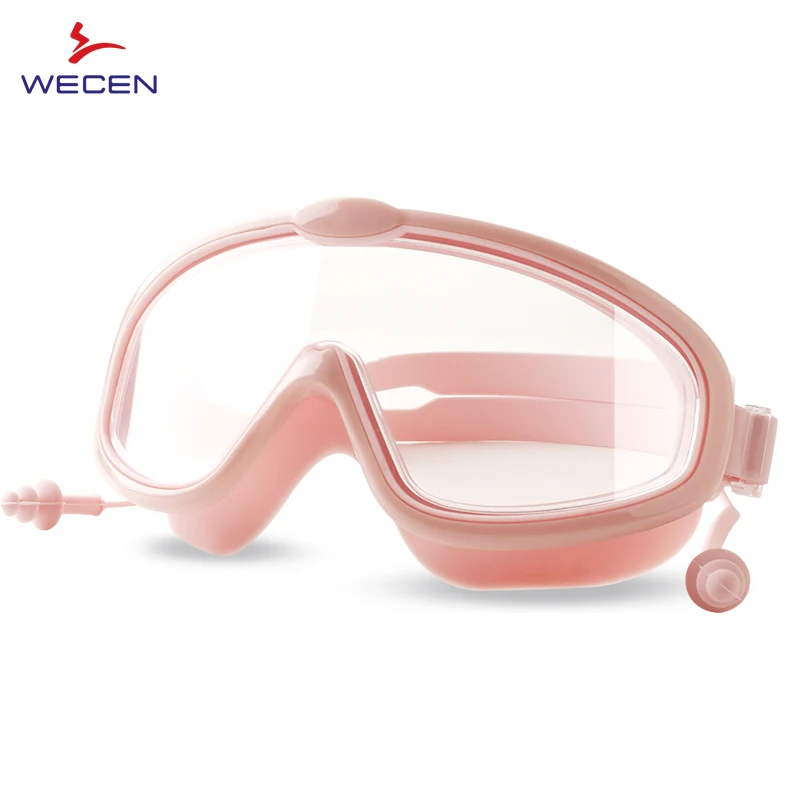 Kids Cartoon Full Lens Swimming Goggles Wide View Free Anti Scratch Anti-Fog Uv Swimming Glasses