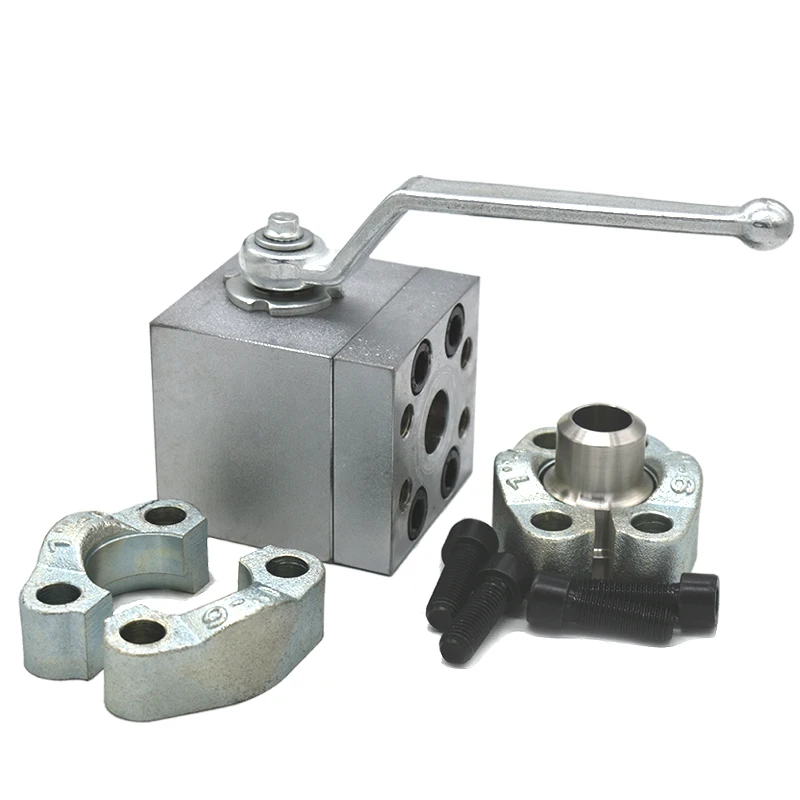 Top Selling ZYQF-SAE 3000 -50I ball valve with SAE flange welding couplings for hydraulic system