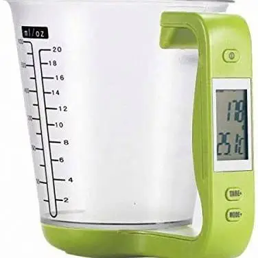 Wholesale Digital Cup Hot Selling Hand Held Kitchen Weighing Wireless 1000g/1g High-Quality ABS Plastic Measuring Cup with Scale