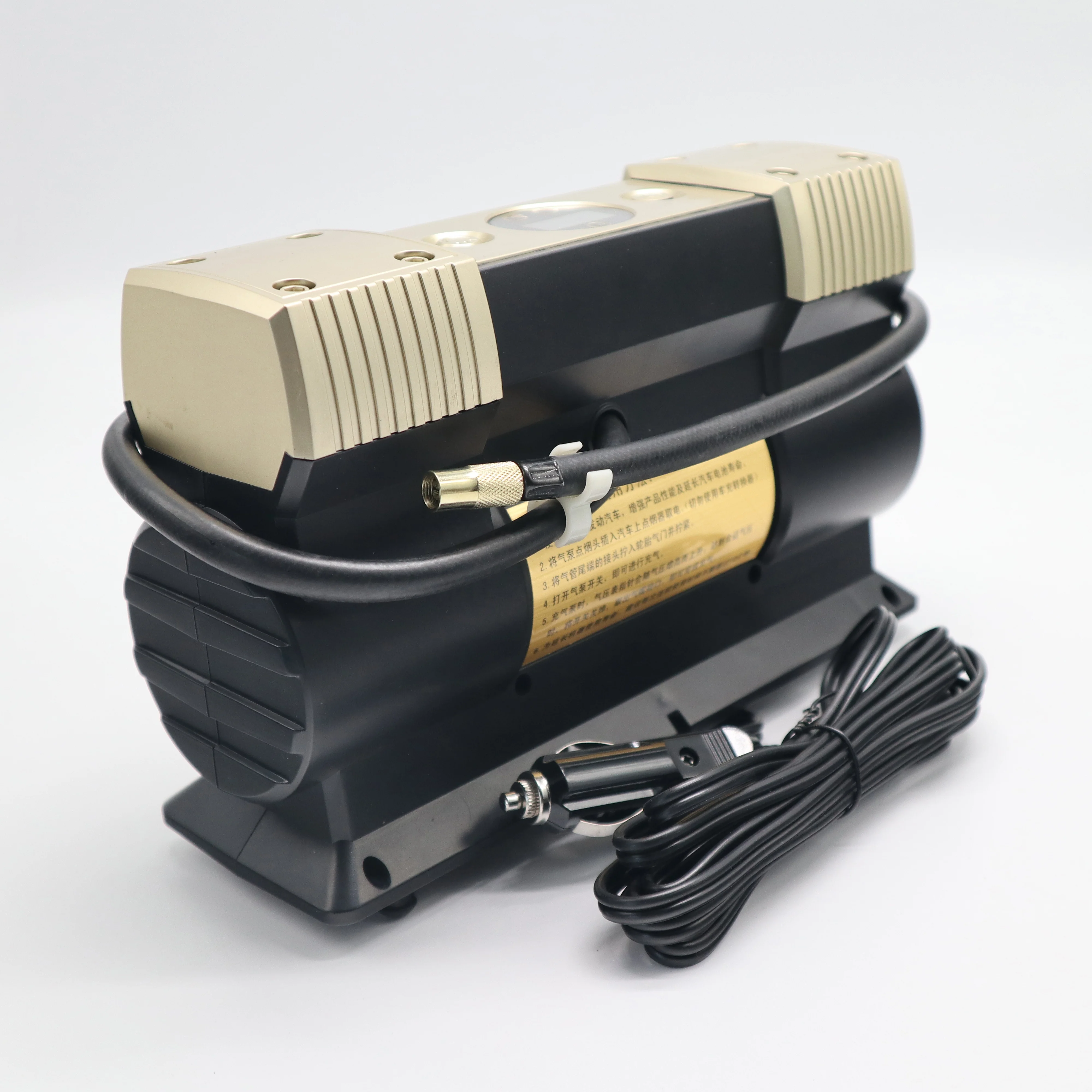 New double cylinder tyre inflator 12v air compressor 150psi electric digital car tire pump for toy tractor