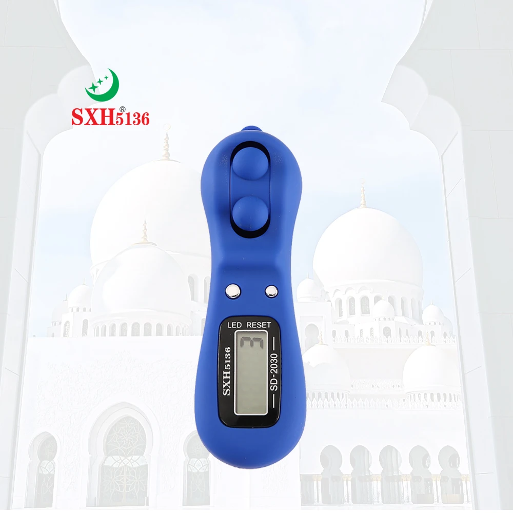 SXH5136 Factory Wholesale Electronics Digital Tally Counter with LED  Original Tasbeeh Digital Silicon Case Bead Rosary 2030P
