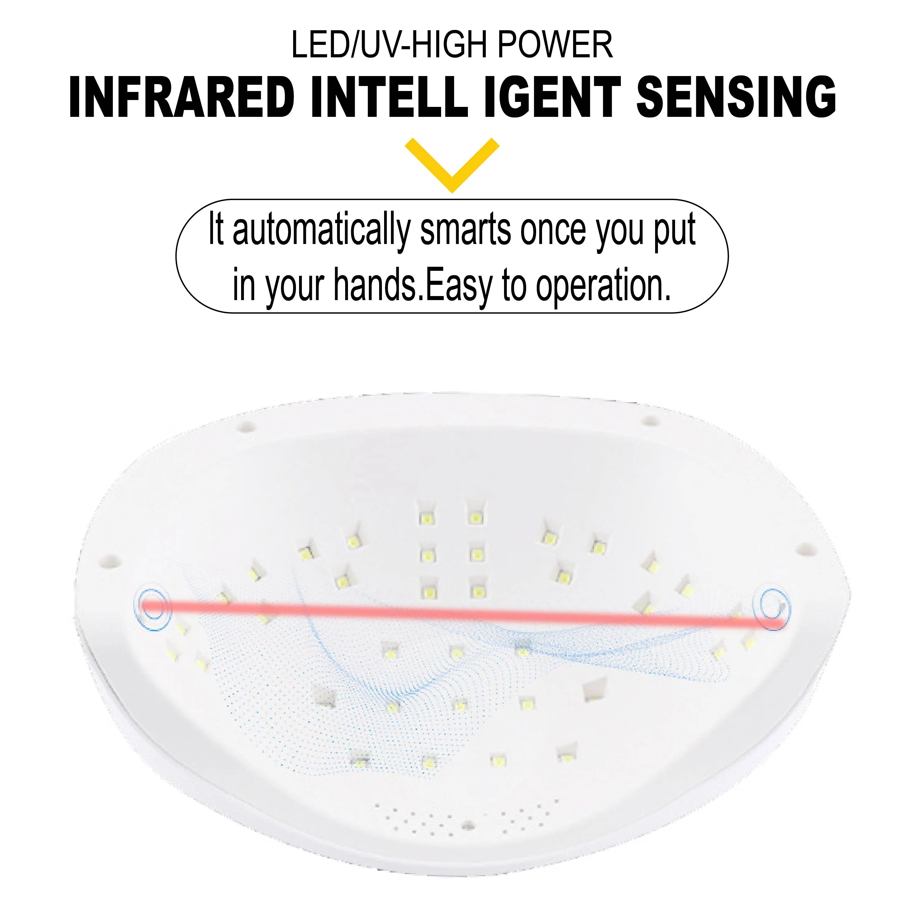 amazon hot selling nail lamp products uv gel polish manicure machine smart nail gel dryer