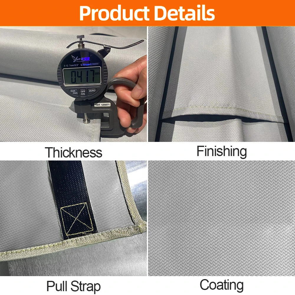 China manufacture quality 20ft x 30ft car fire safety blanket electric vehicle battery fires Car fire blanket