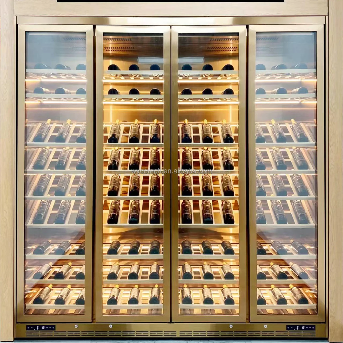 Двухдверный холодильник для винного погреба