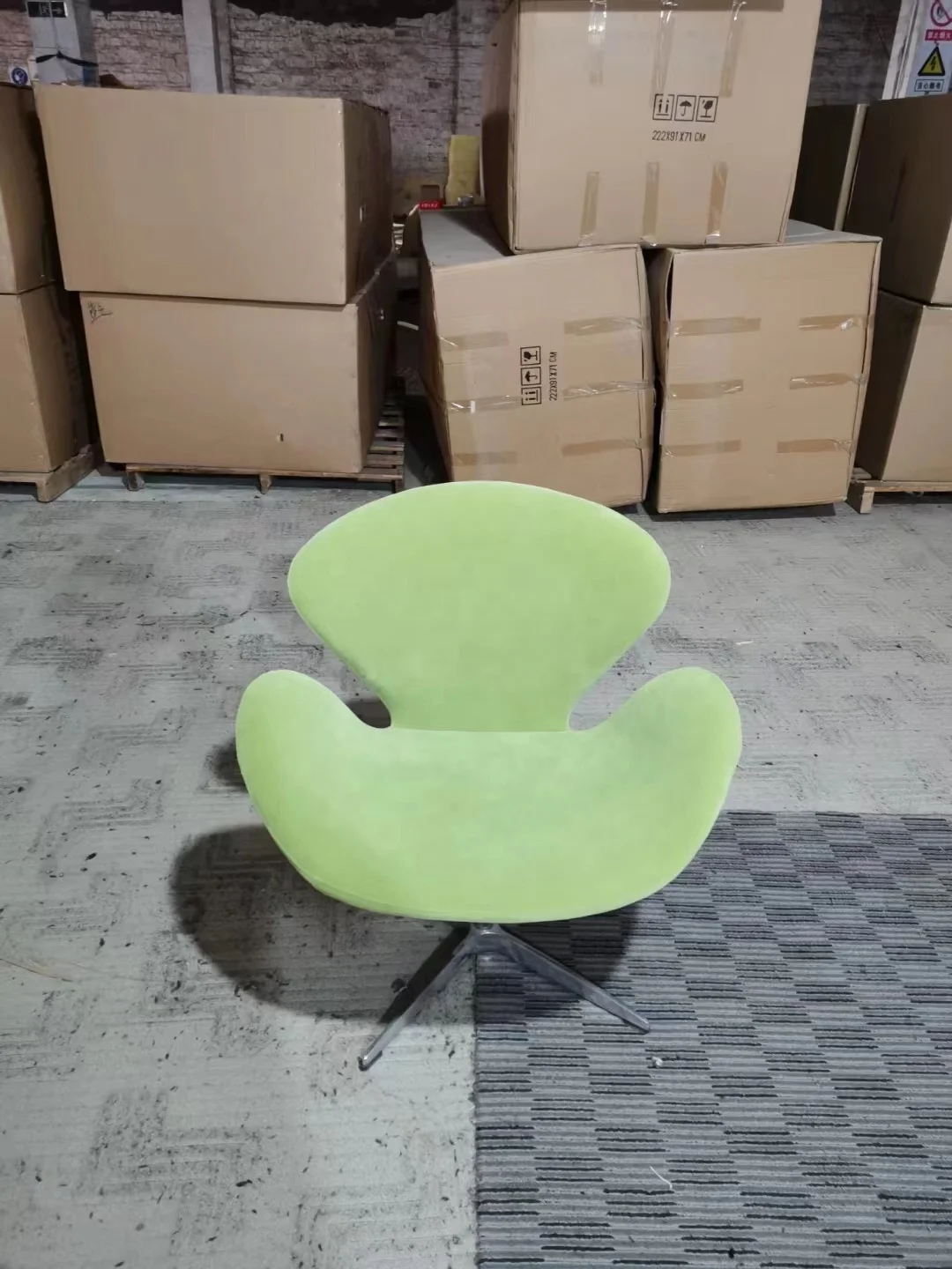 High Quality Modern Wholesale Dining Room Furniture Velvet Chair Swivel Leisure Dining Chair furniture chair with Metal Base