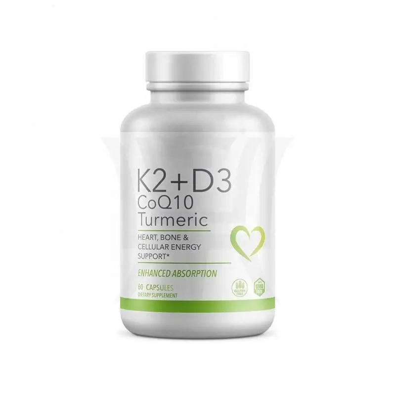 Vitamin K2 D3 Capsules for Heart, Bones & Cellular Energy Support
