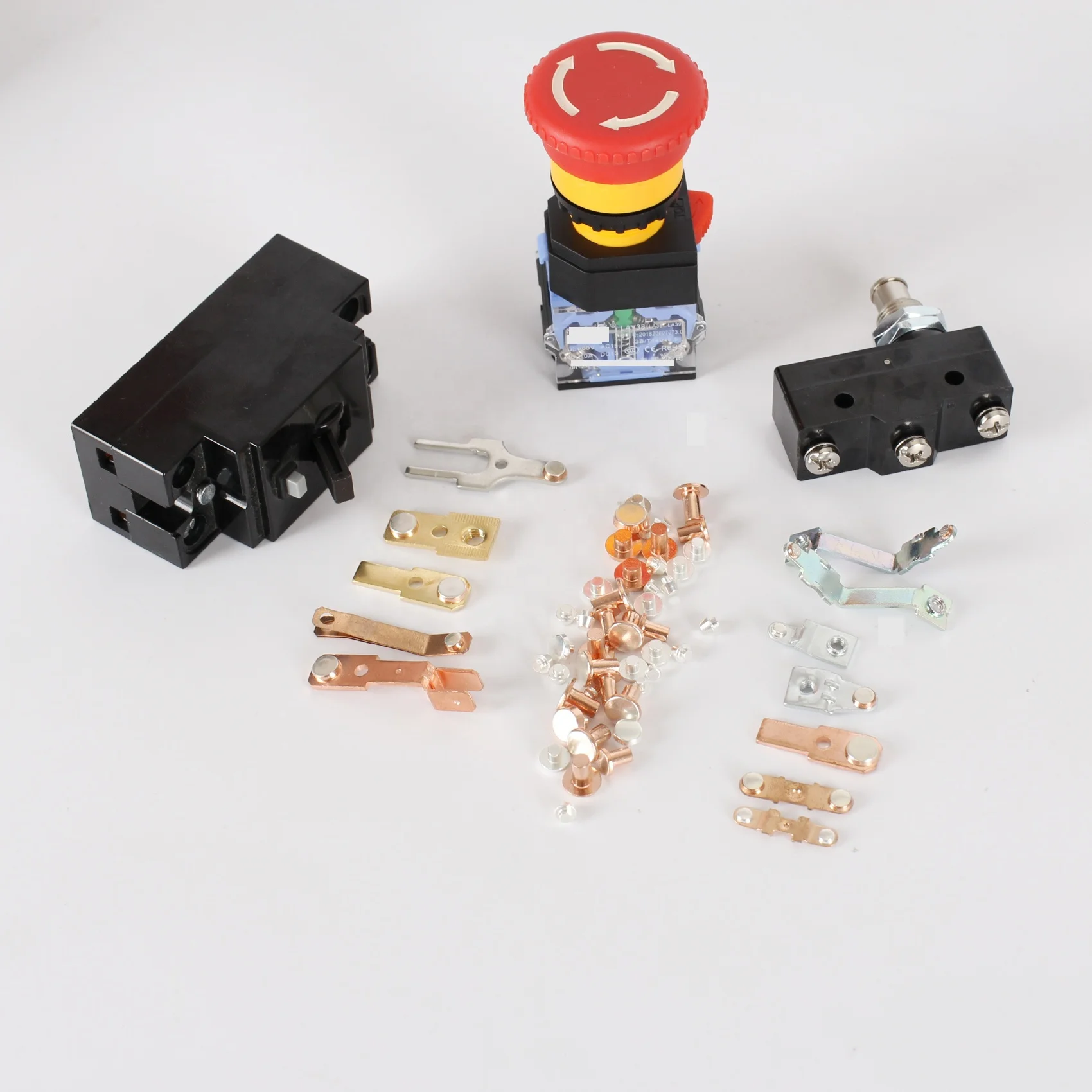 Factory Outlet Silver Alloy Electrical Contacts Trimetal Rivet For Thermostat