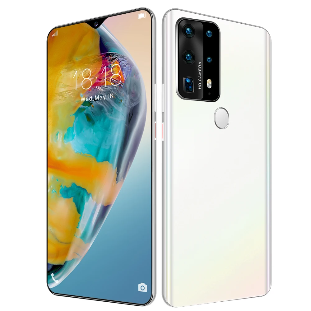  Недорогие ультратонкие смартфоны P40 Pro + с экраном 6 7 дюйма смартфон разблокировкой по лицу сотовый телефон двумя