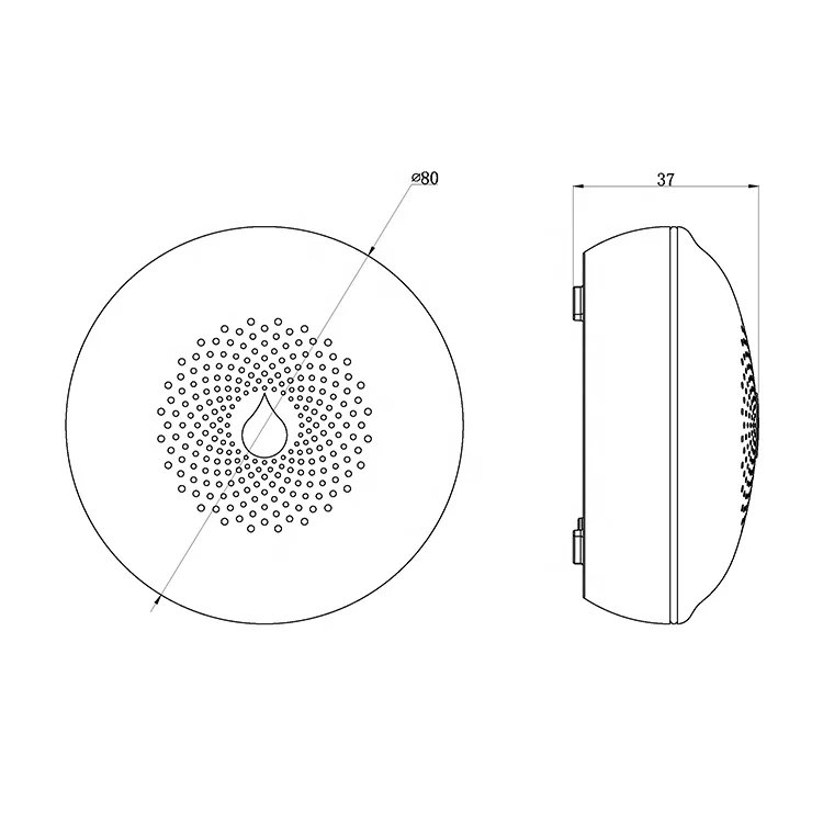 
Manufacture OEM IP65 RF Z-wave LoRa Sigfox Zigbee Bluetooth NB-LOT wireless water alarm 