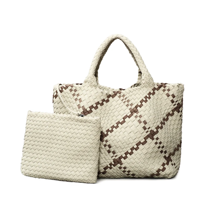 New 2023 Korean fashion trendy and versatile woven collision colour underarm bag shoulder bag handbag  tote handbags for women