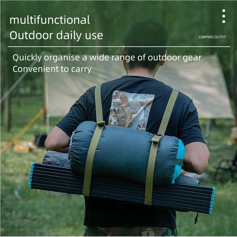 Lashing Straps with Buckle Adjustable Nylon Straps for Backpack Tactical Lashings Camping Gear Luggage