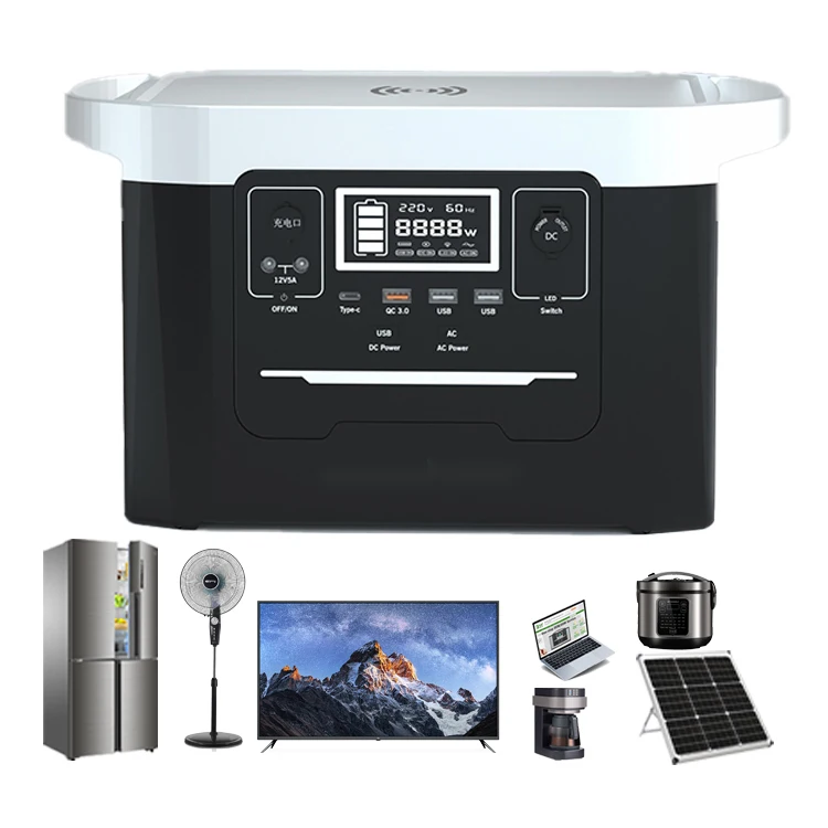 Best Outdoor Power Supply 1500W Lithium Ion Energy System Charging Rechargeable Solar Generator Portable Power Station