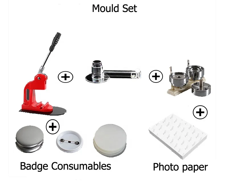 Easy To Operate Badge Machine Badge Mould Multiple sizes