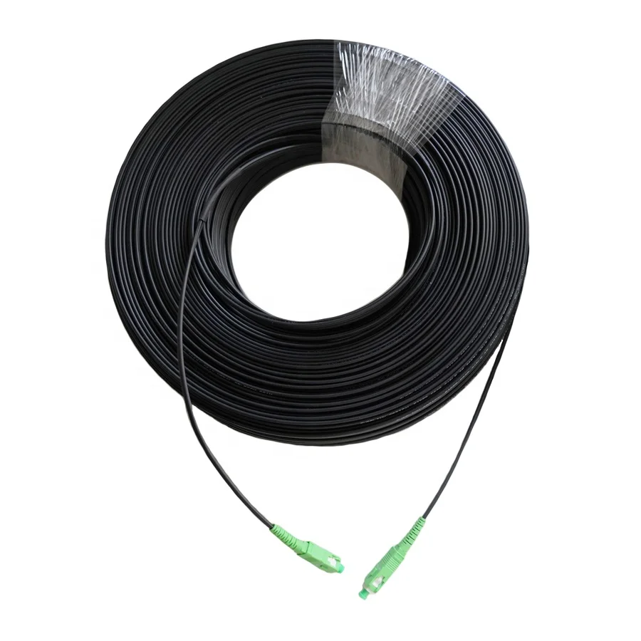 outdoor sm mm 9/125 simplex duplex 3.0mm 5.0mm ftth patch cord drop cable with SC APC connector fibra optica patch lead