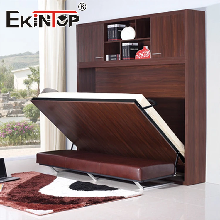 Ekintop modern bedroom furniture murphy wall bed with sofa